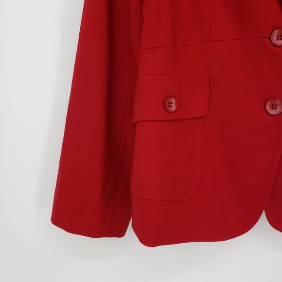 Talbots Red Blazer - Picture 4 of 8